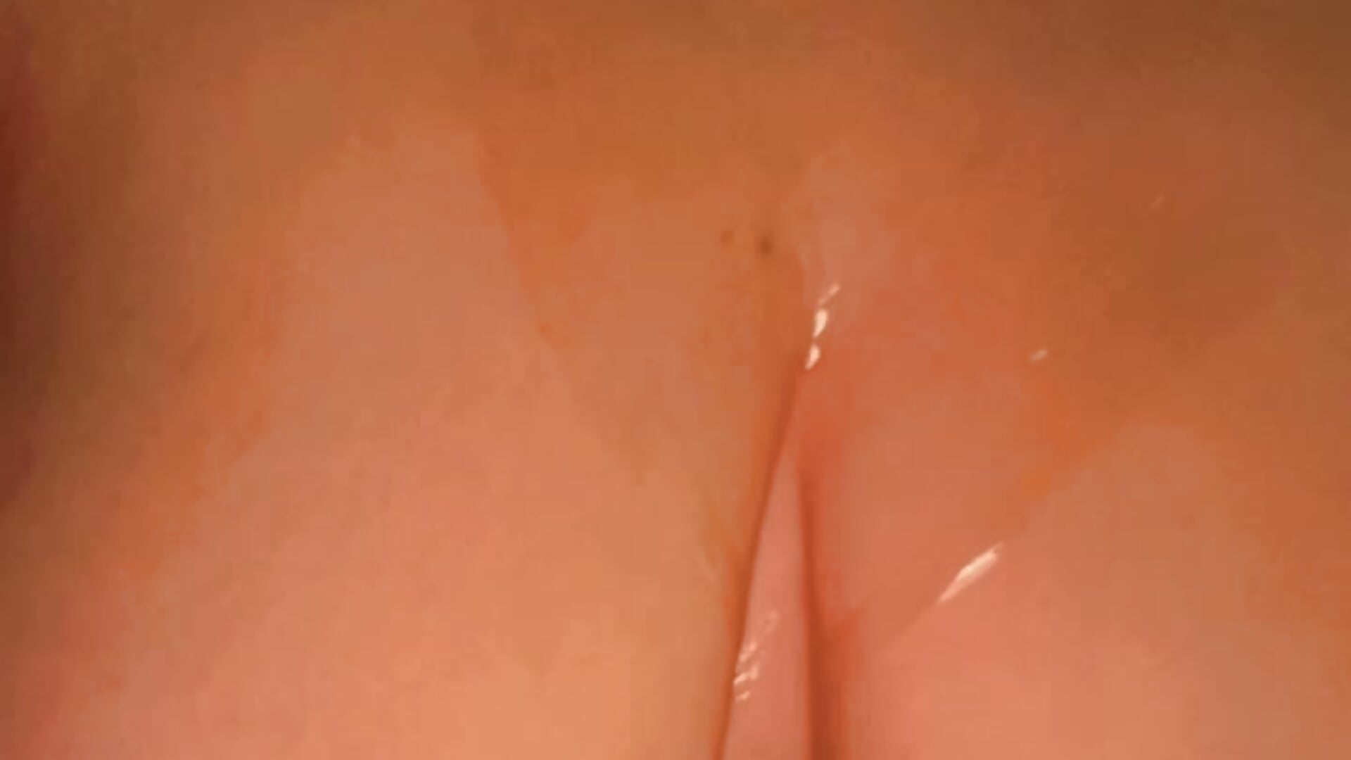 Close up oiling tits
