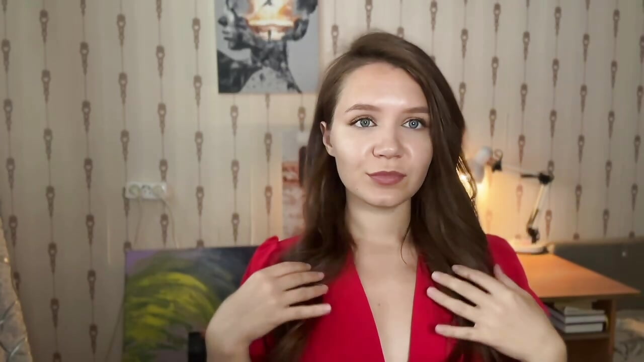 red dress - video by Kalivess cam model