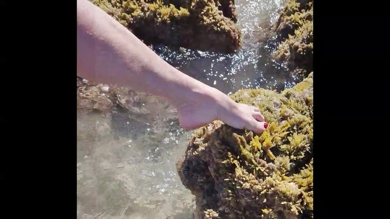 Foot beach Ibiza