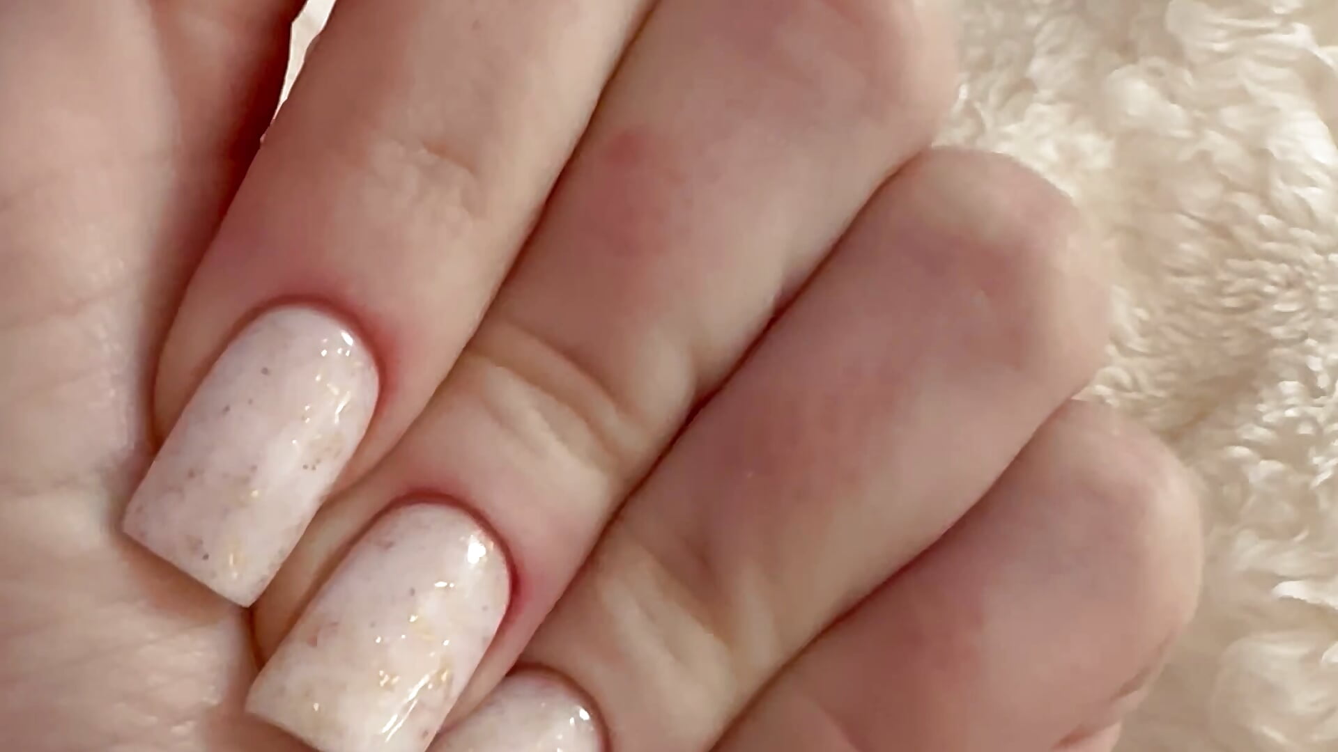 Tease with new nails - video by Evarey_ cam model