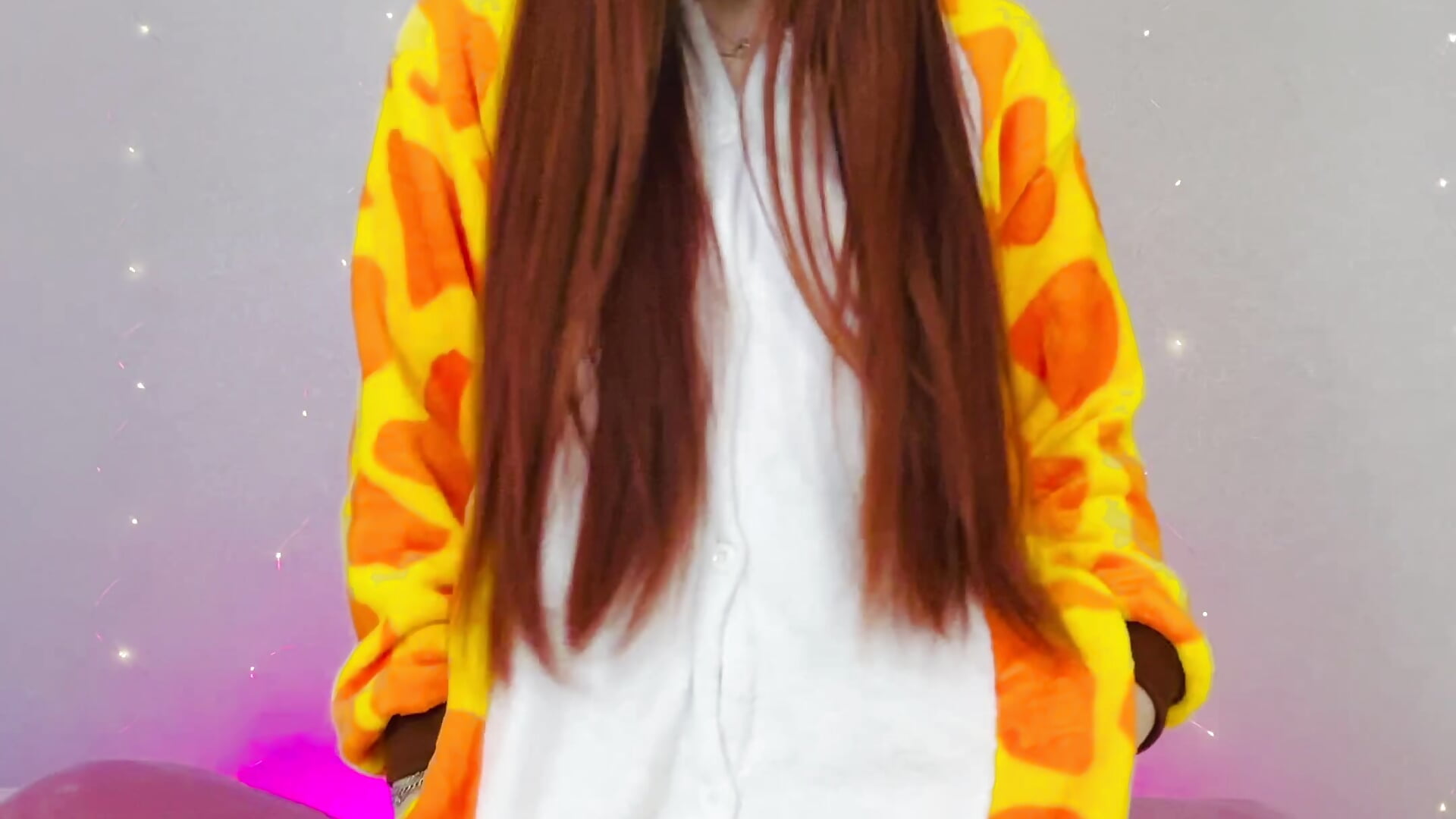 Cute tease with my new pajama🦒 - video by Evarey_ cam model