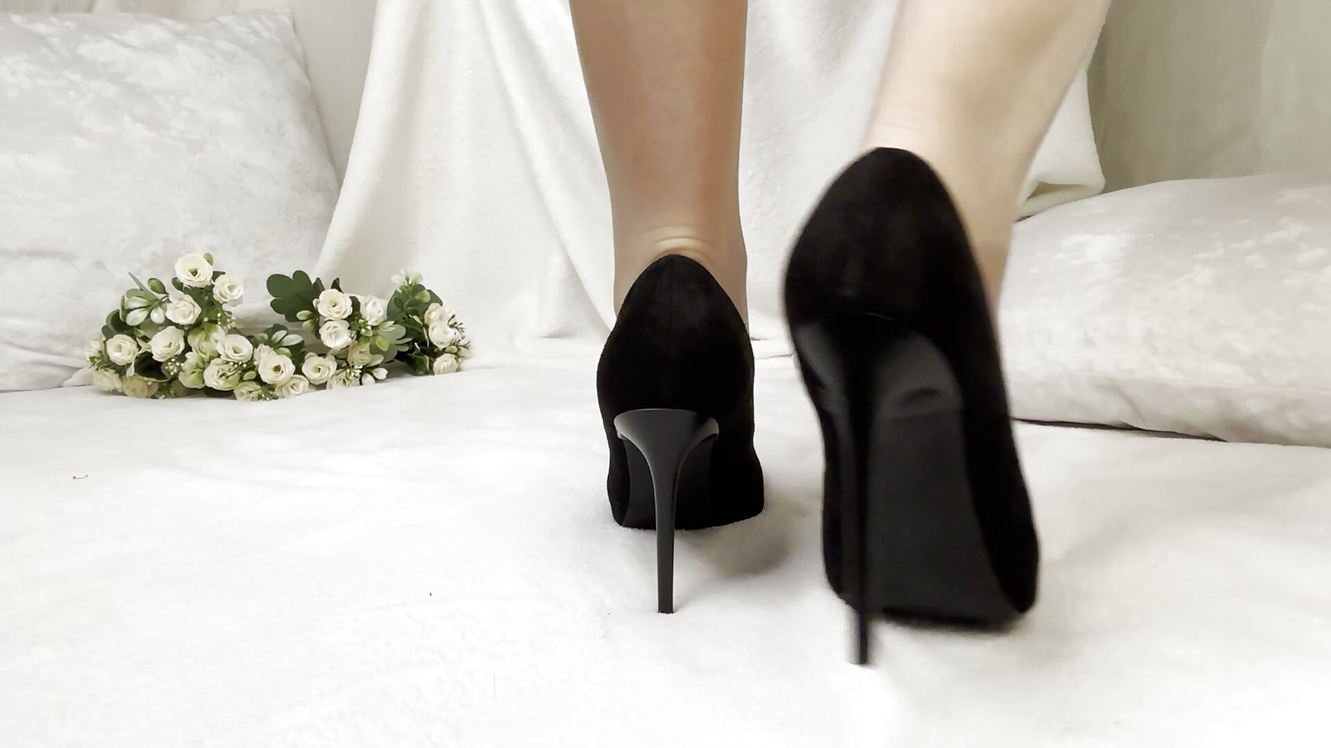 Black high heels