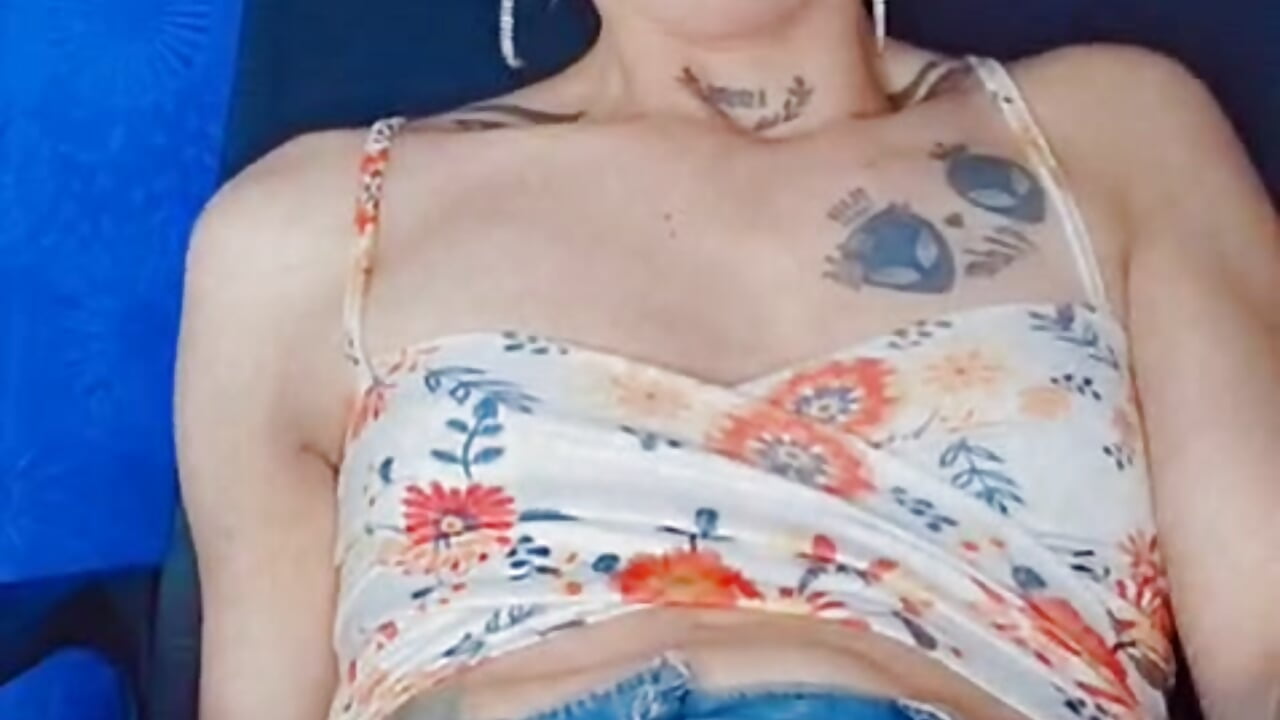 I pulled my cock through my skirt, masturbated and released my cum
