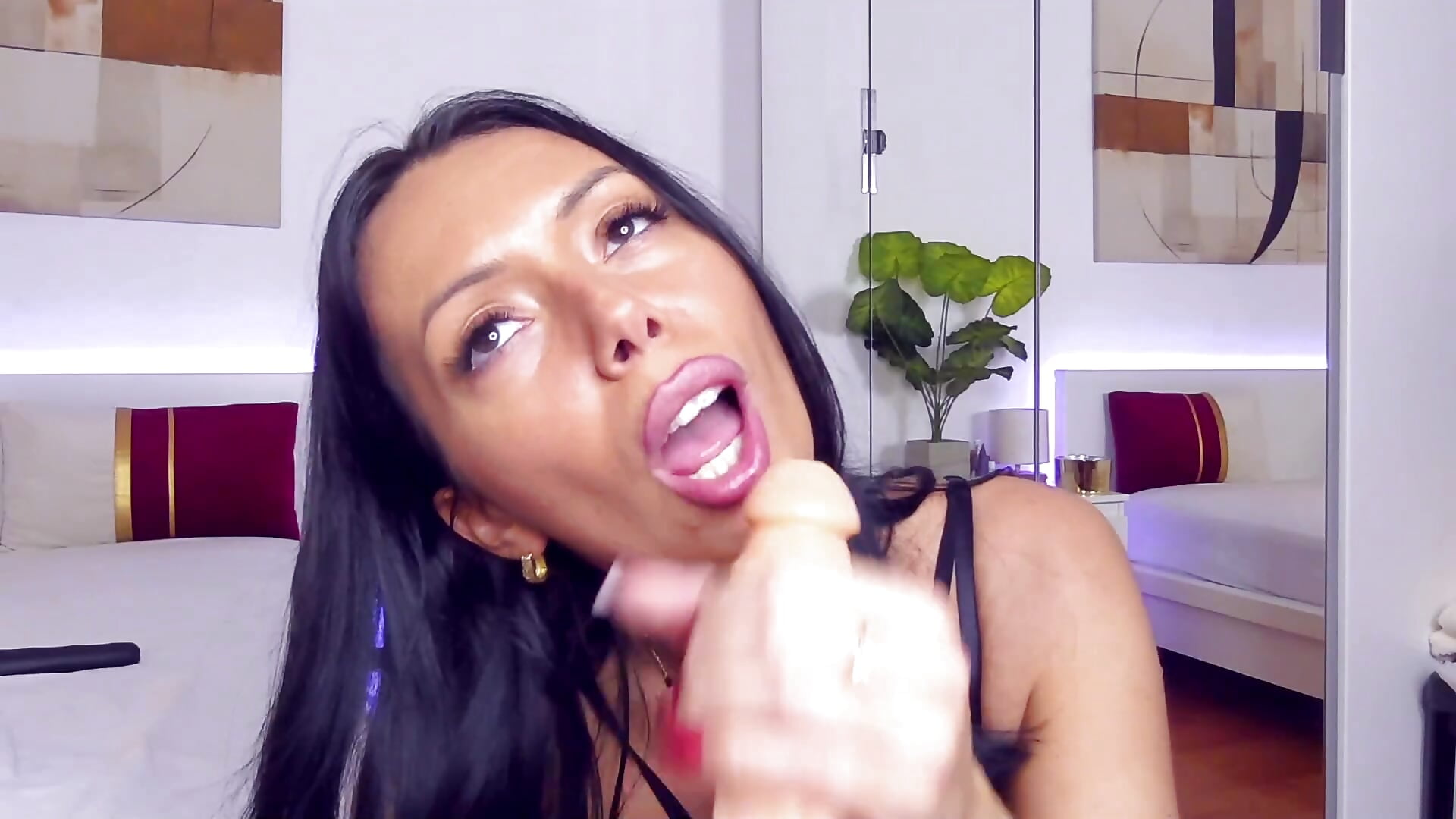 POV blowjob dildo - video by nadeen_na cam model