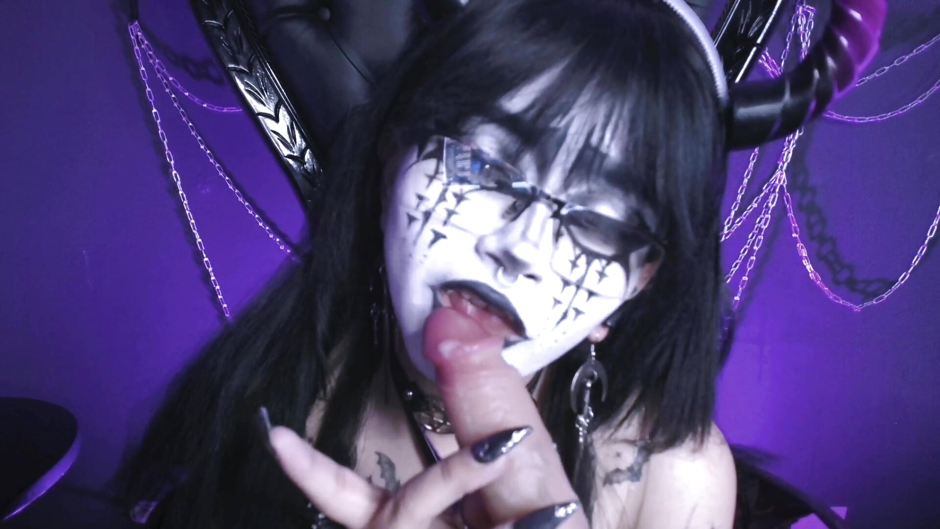Sucking your cock so sloppy and messy