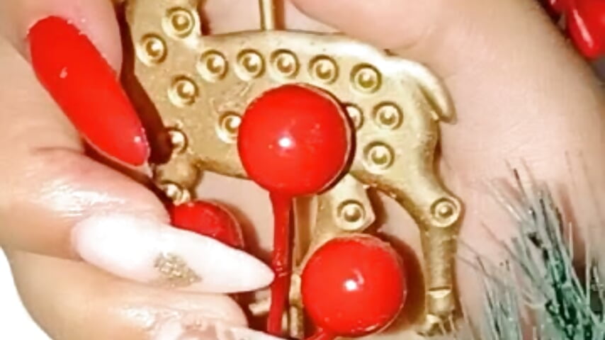 MY CHRISTMAS NAILS - video by Sweet_sumisive cam model