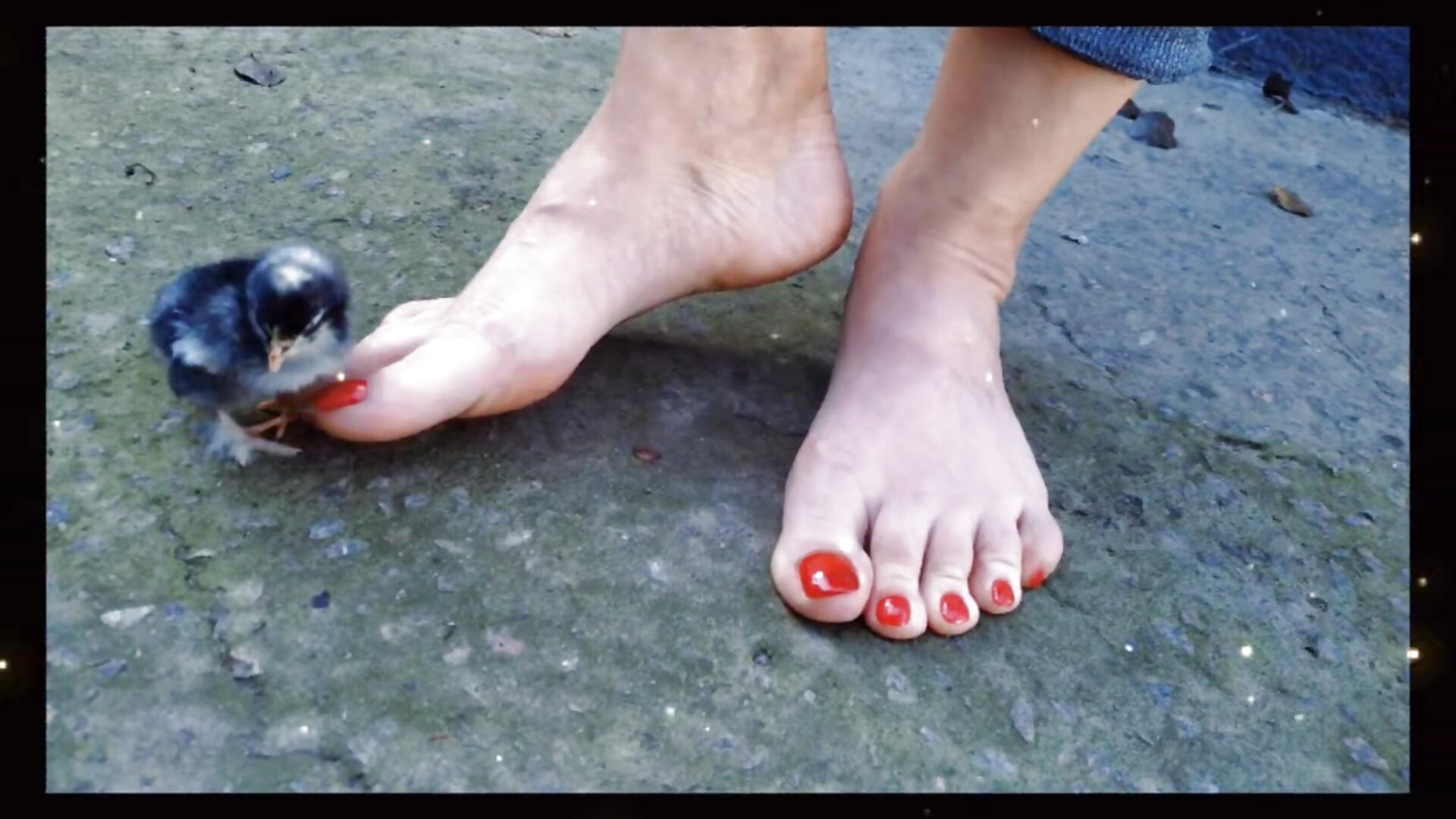 Red toes, foot, chick - video by MagnoliaVS cam model