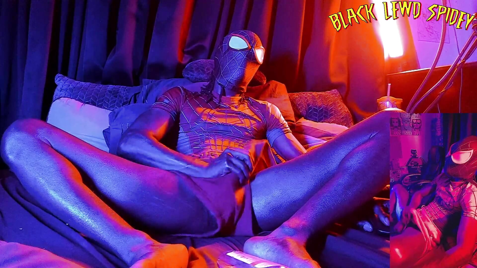 Black Lewd Spidey Live Stream 17 Part 1 - vidéo du modèle de showcams BlackLewdSpidey
