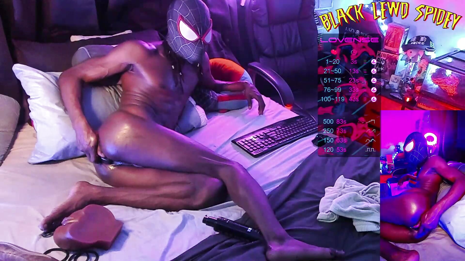 Black Lewd Spidey Live Stream 22 Part 3