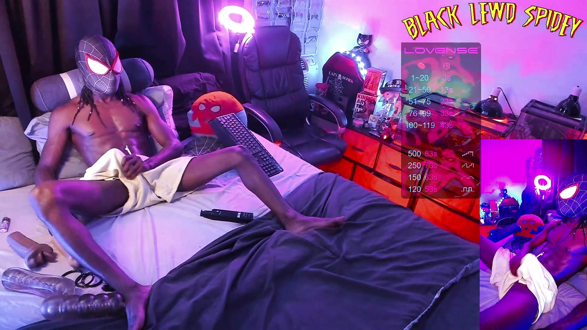 Black Lewd Spidey Live Stream 22 Part 1