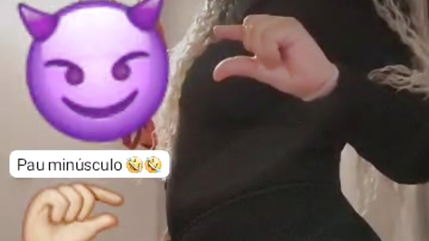 meus paus minúsculos, pau pequeno 🤣TLG ⭐@CARLABRASILEIRINHA - video by CarlaBrasuca cam model