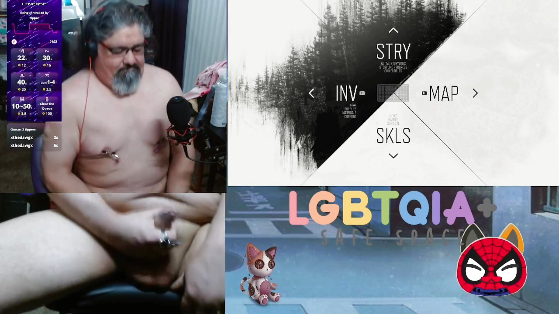 Playing Video Games and Myself - video by geekycastillo cam model