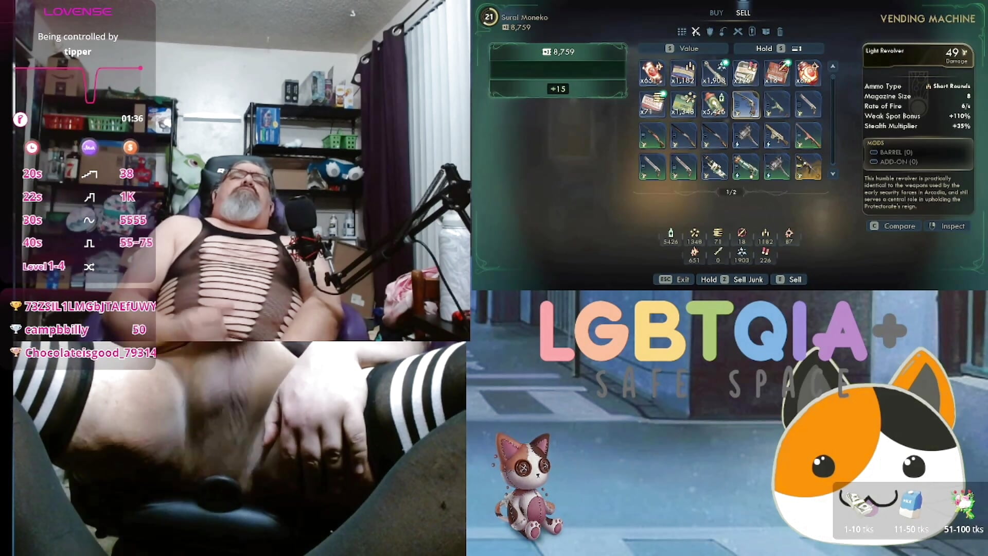 Playing, Edging, Vibed, and Ball Flogged - video by geekycastillo cam model