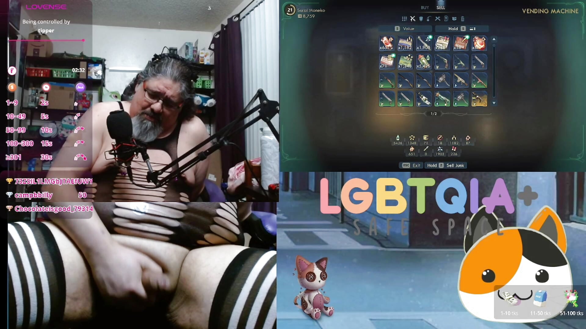 Playing, Edging, Vibed, and Ball Flogged Preview - video by geekycastillo cam model