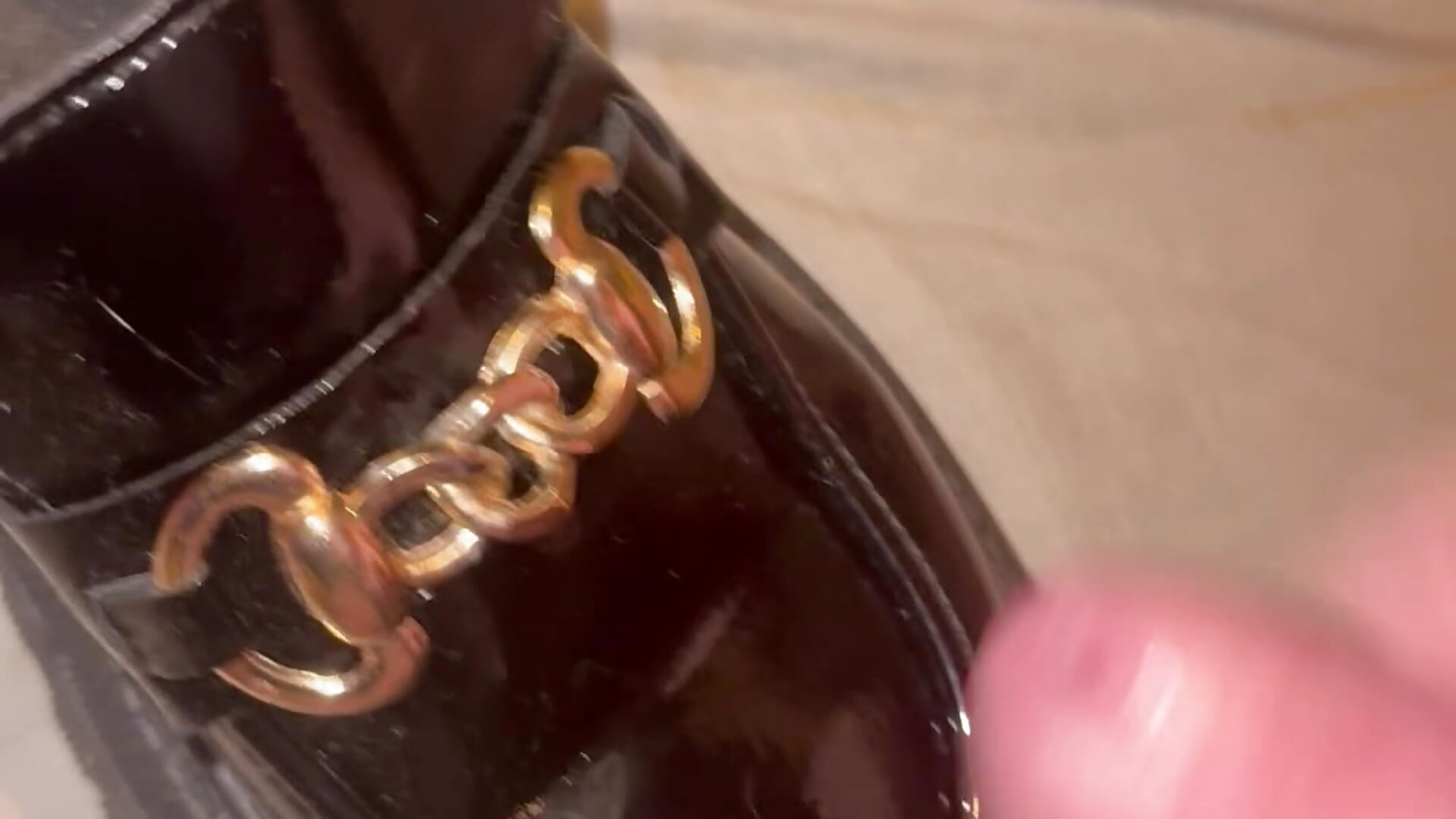 Black loafers cummed on - video van fortheloveofheels74 cam-model