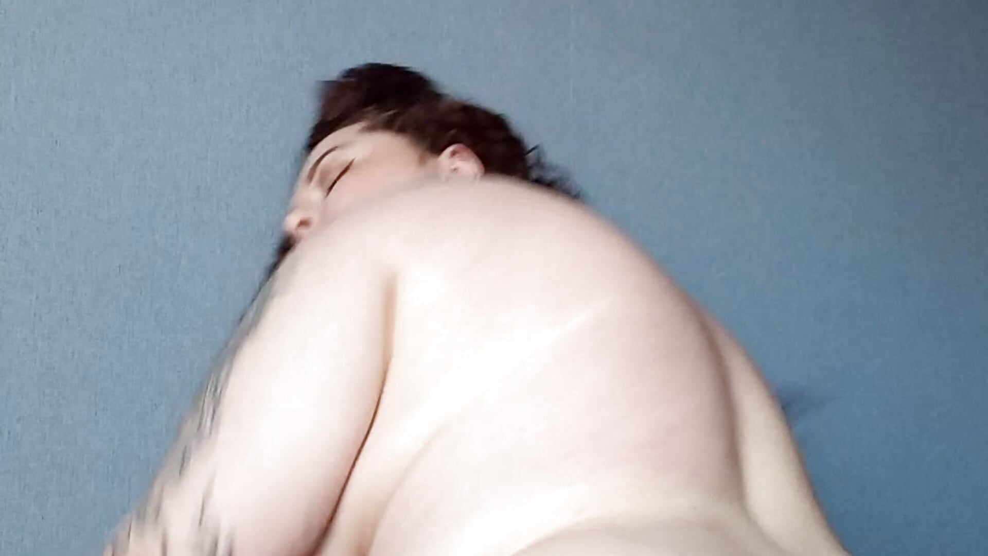 Riding a dildo