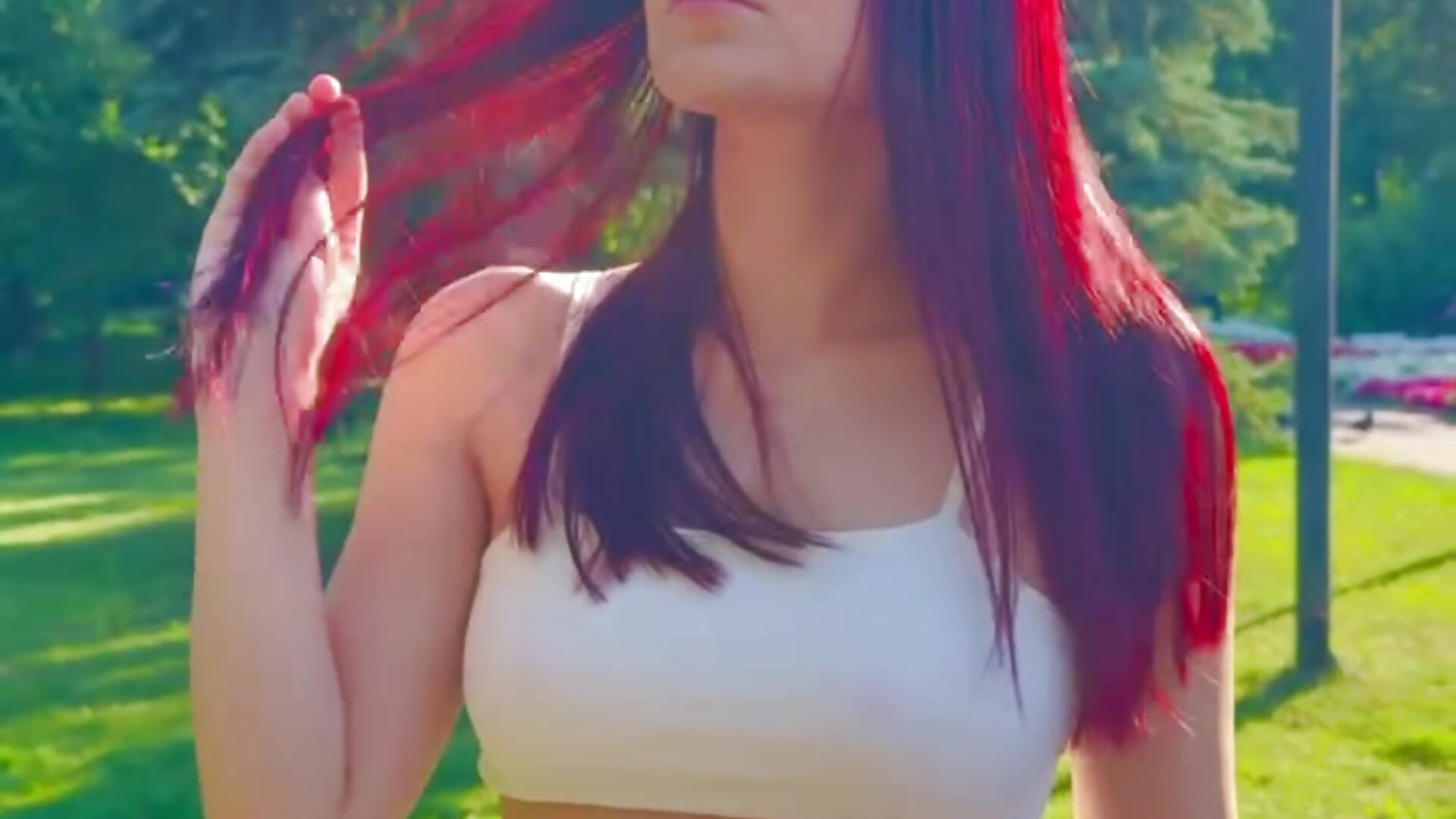 my most striking hair color – video af lollyrais cam-model