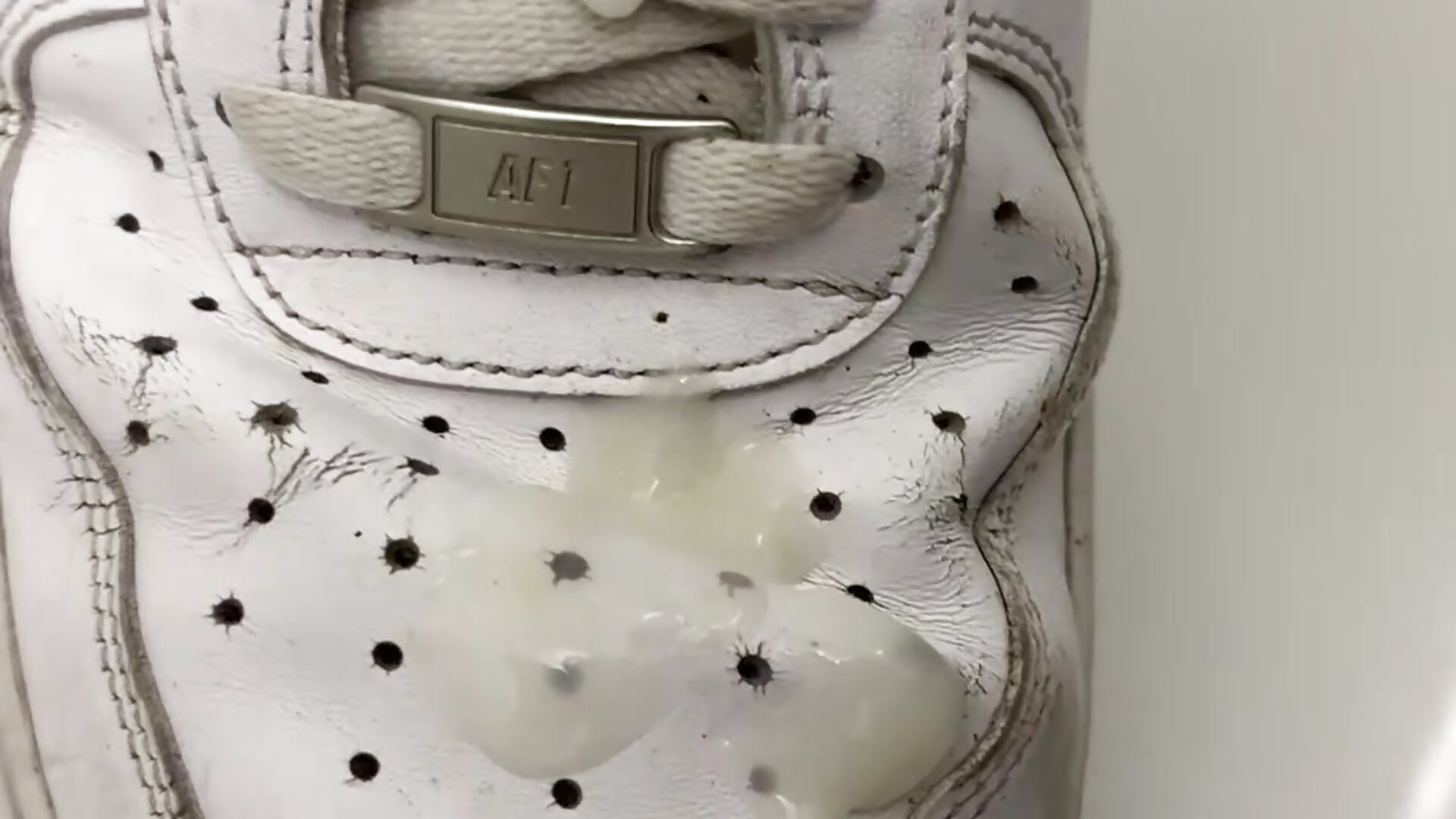 Dirty sneaker cleanup