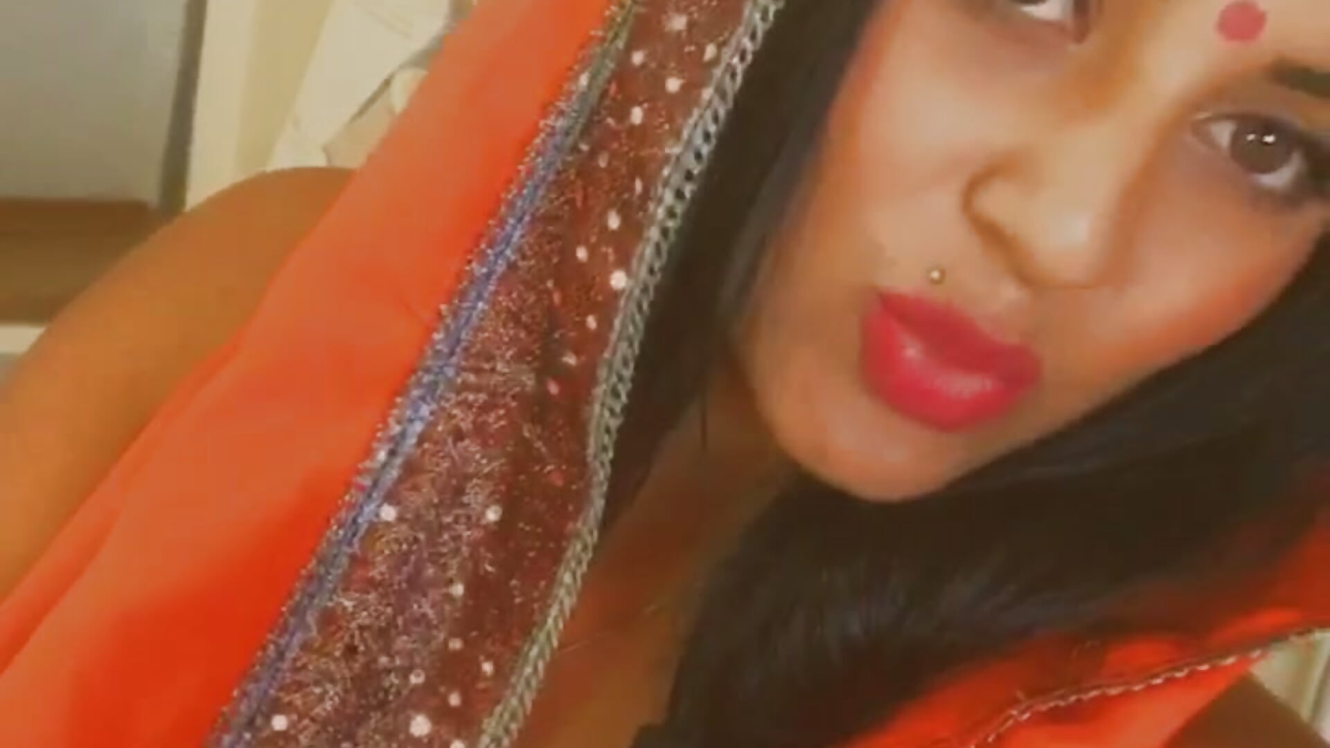 my Indian sari - video by JacquelineChris cam model