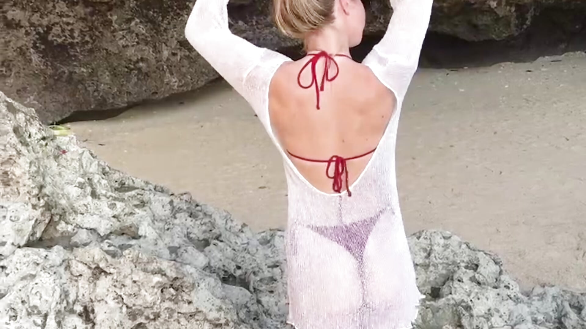 On a beach - video by KacySottile cam model