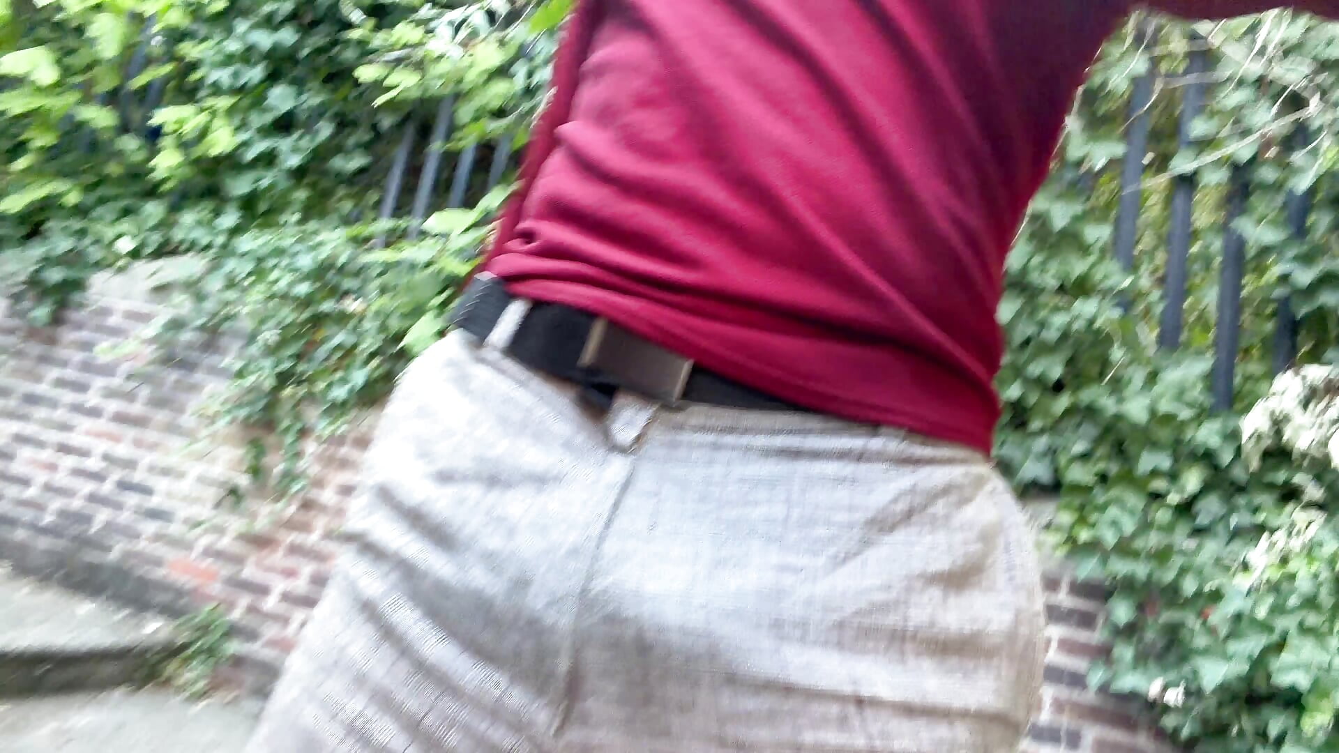 Watch It Bulging Out As I Was Heading Out To A Meeting…