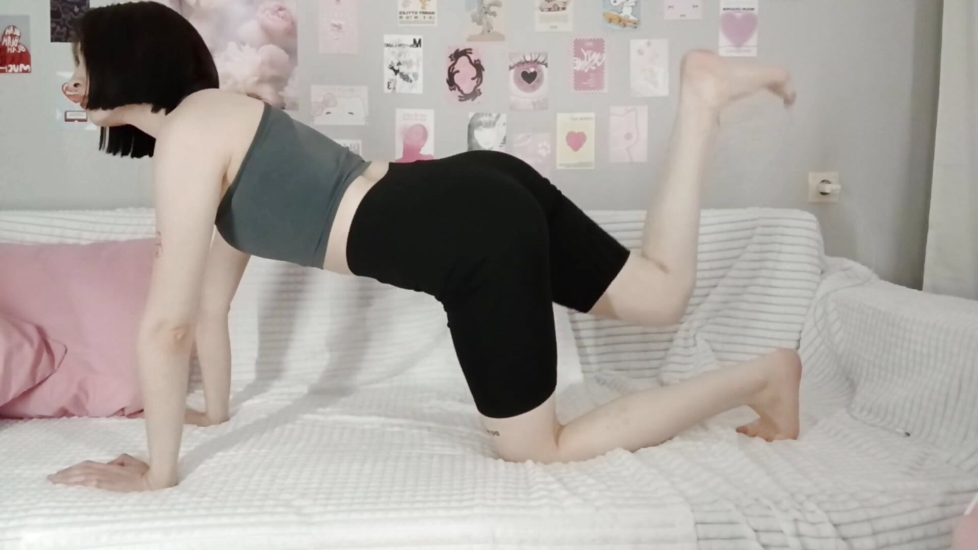 doing yoga - video by Lexi_Bottom cam model