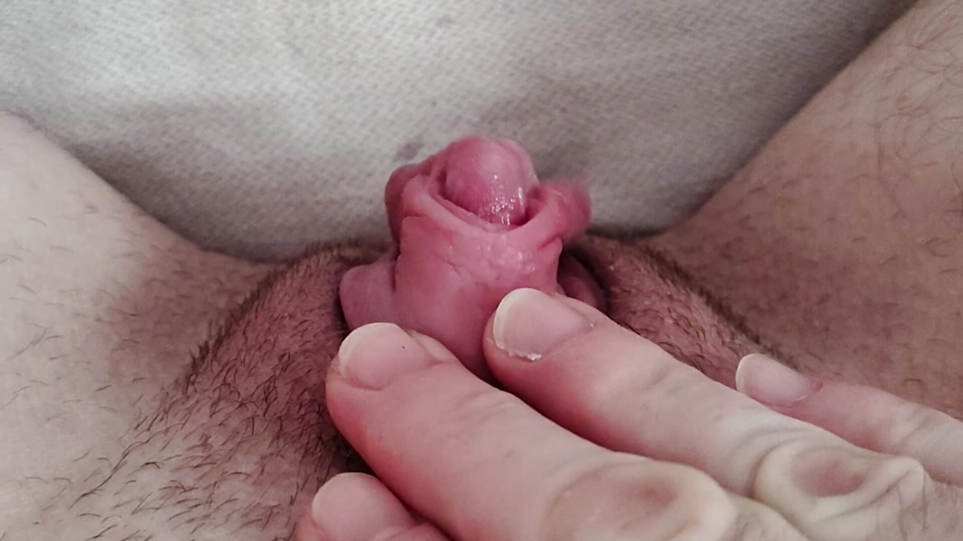 Playing with my pumped tdick / huge clit - video by dragonlock cam model