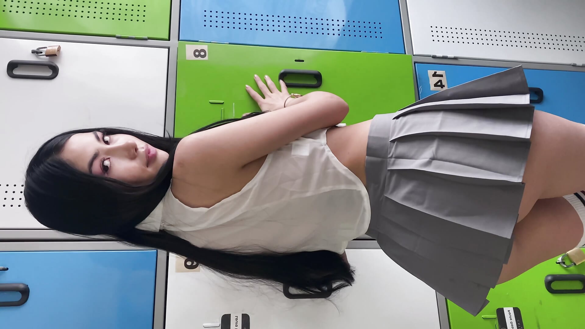No underwear at school? 📚 - video by Suki-exe cam model