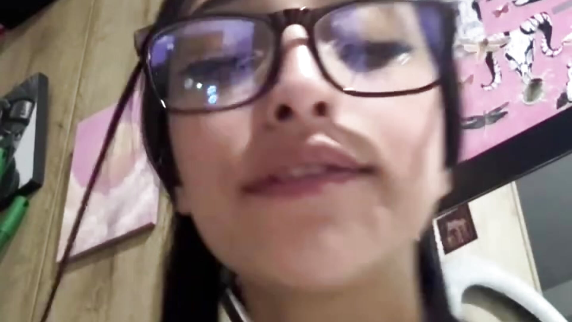 Glasses, blush, and a little too much temptation