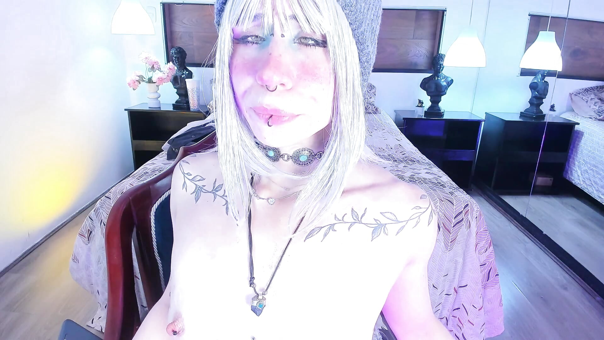 Saliva on my small, bouncing tits ૮₍˶ᵔ ᵕ ᵔ˶ ₎ა - video by AkiraKurosei cam model