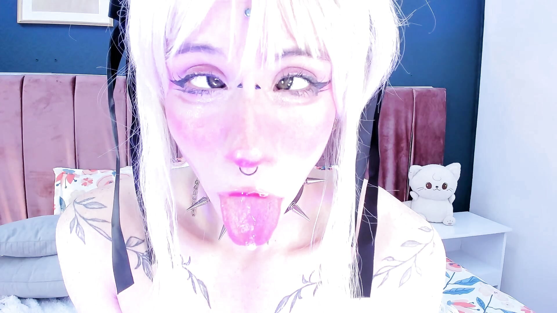 Sweet Ahegao plus small tits bounce - clip cu AkiraKurosei model videochat