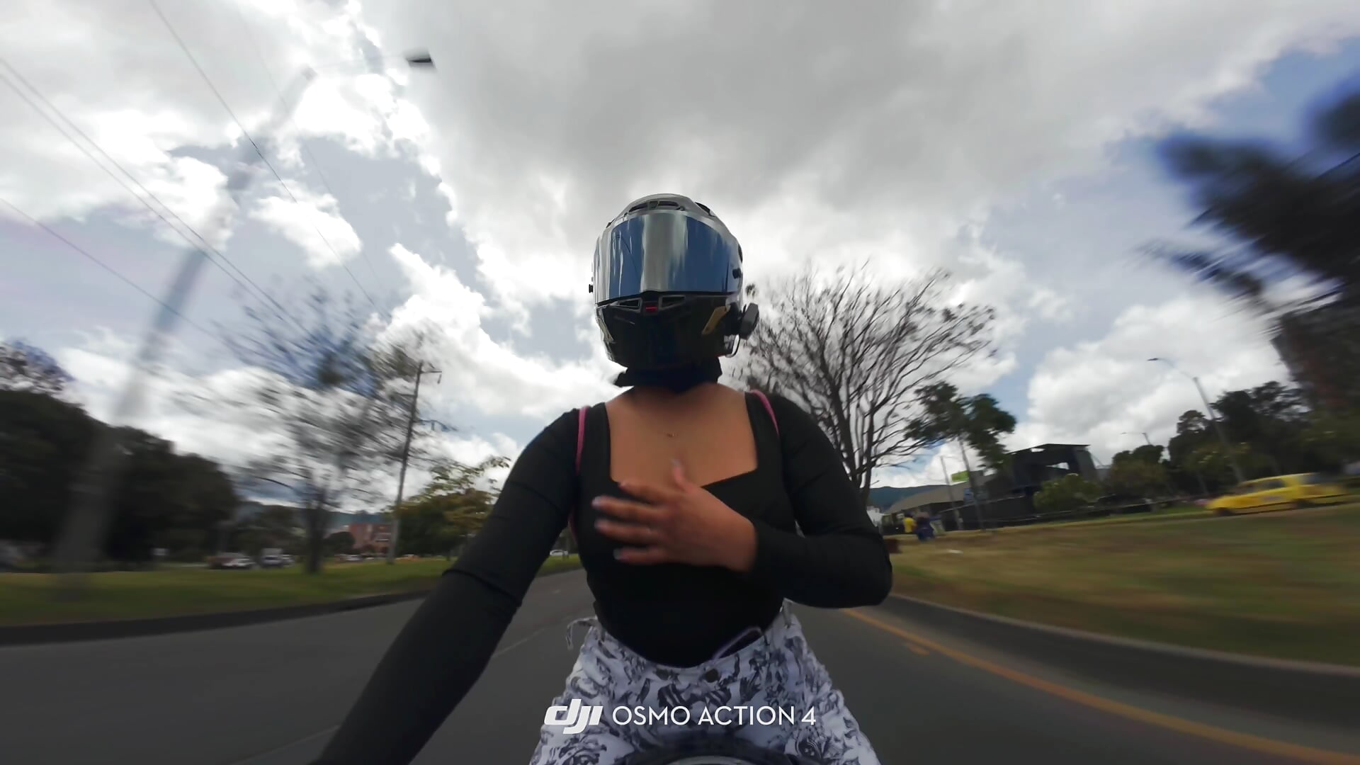 Jump Tits on motorbike🏍️