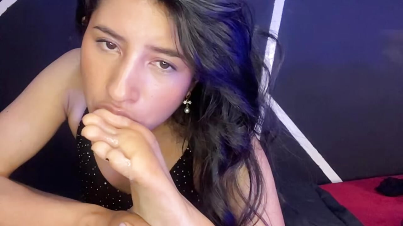 suck feet – video od webkamerové modelky Kathy_1