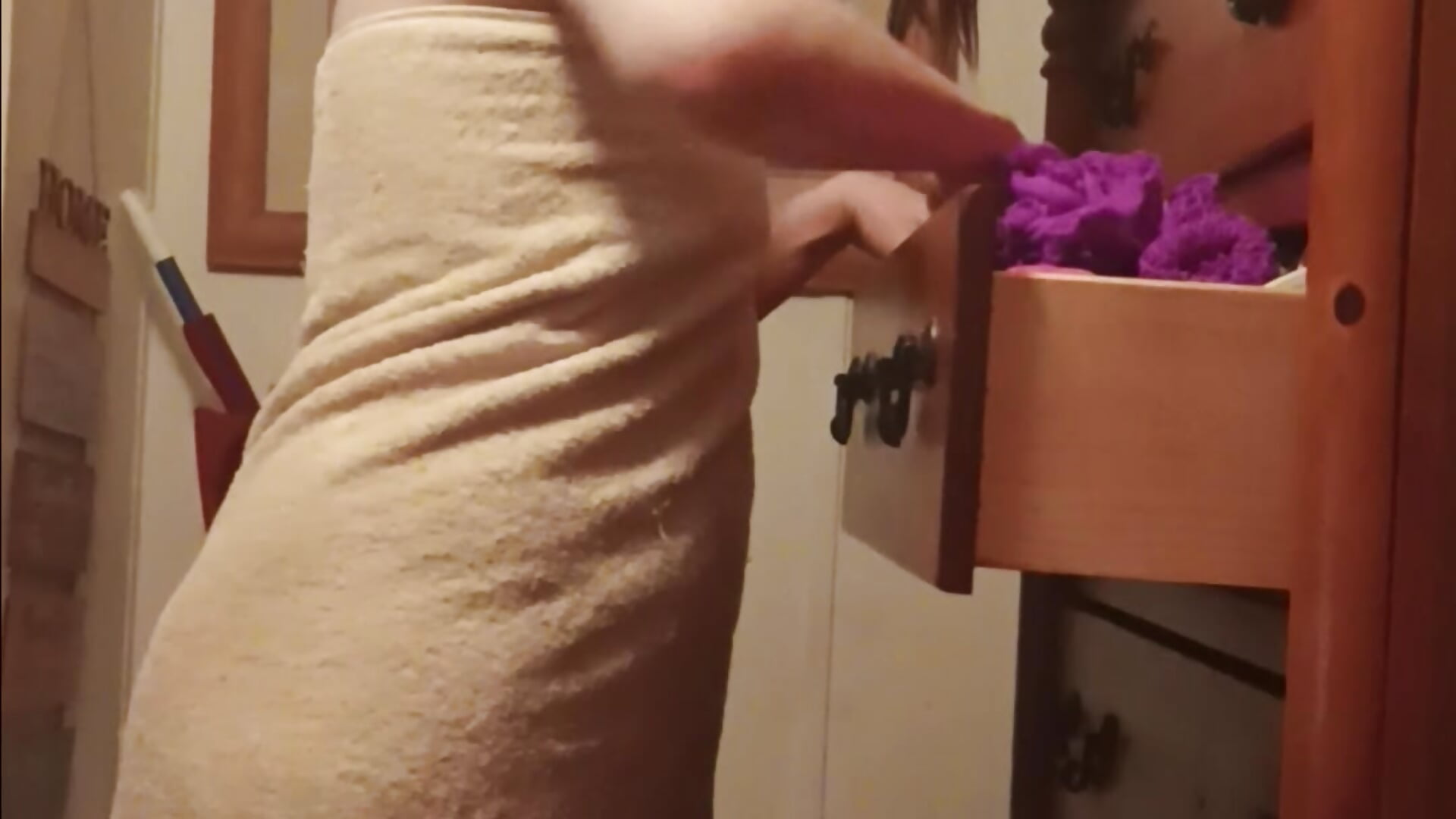 Being a tease after a shower