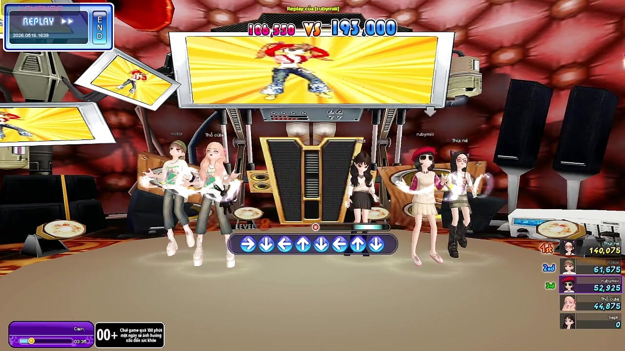 Audition Game get Perfect x7 in Crazydancebattle-4K INSANE music 140bpm - Miyeoonn主播的视频