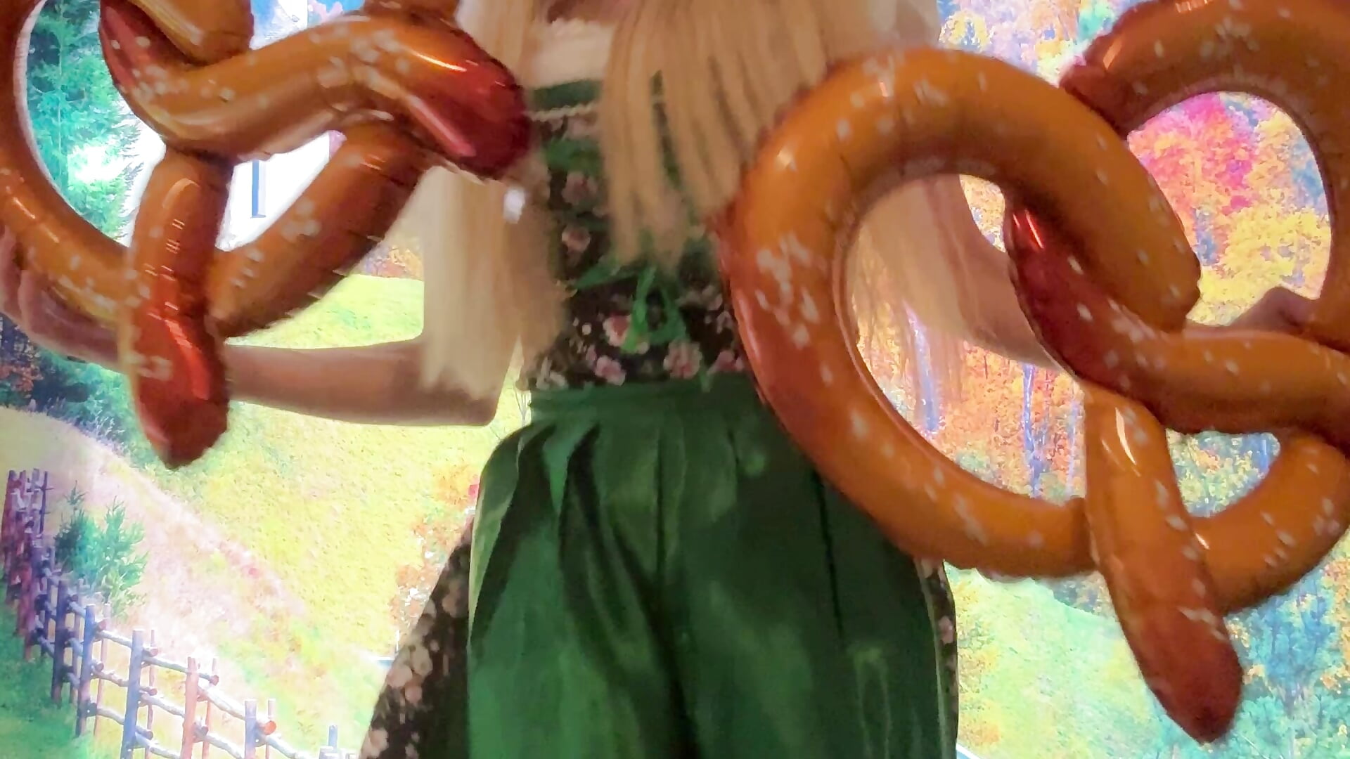 Oktoberfest pretzels dance
