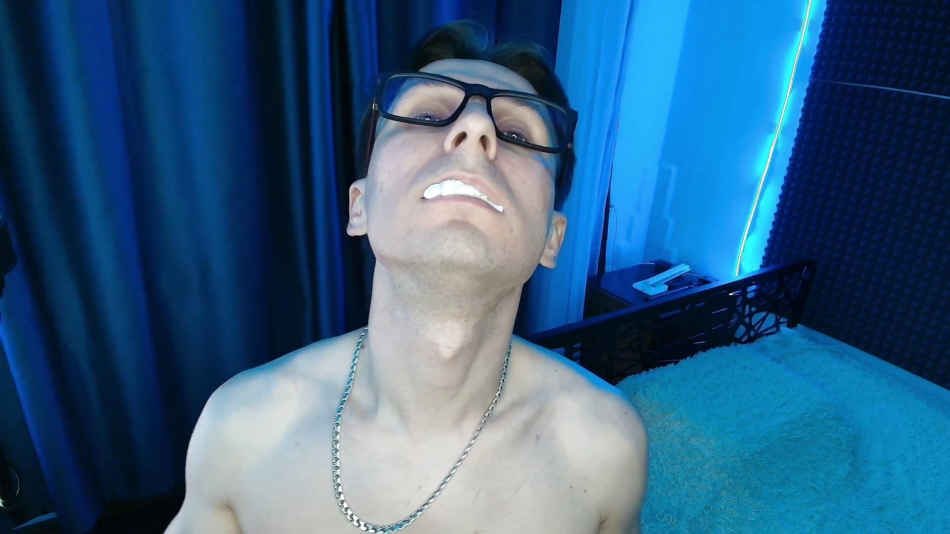 Cream in the mouth