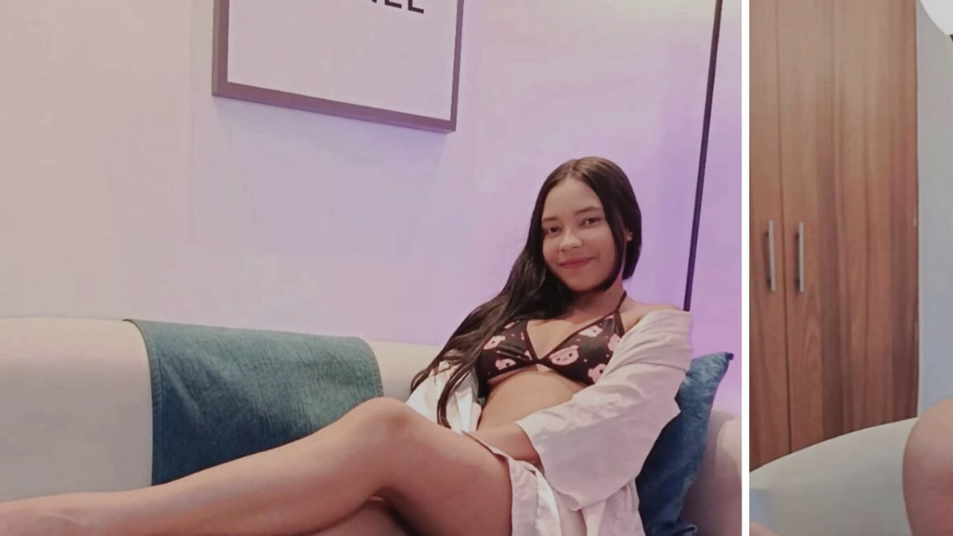 White Beige Aesthetic Minimalist Photo Collage Zoom Effect Instagram Reel - video di nisha_rouse modella di cam