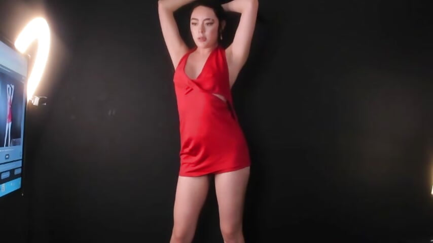 DRESS RED AND VERY HORNY