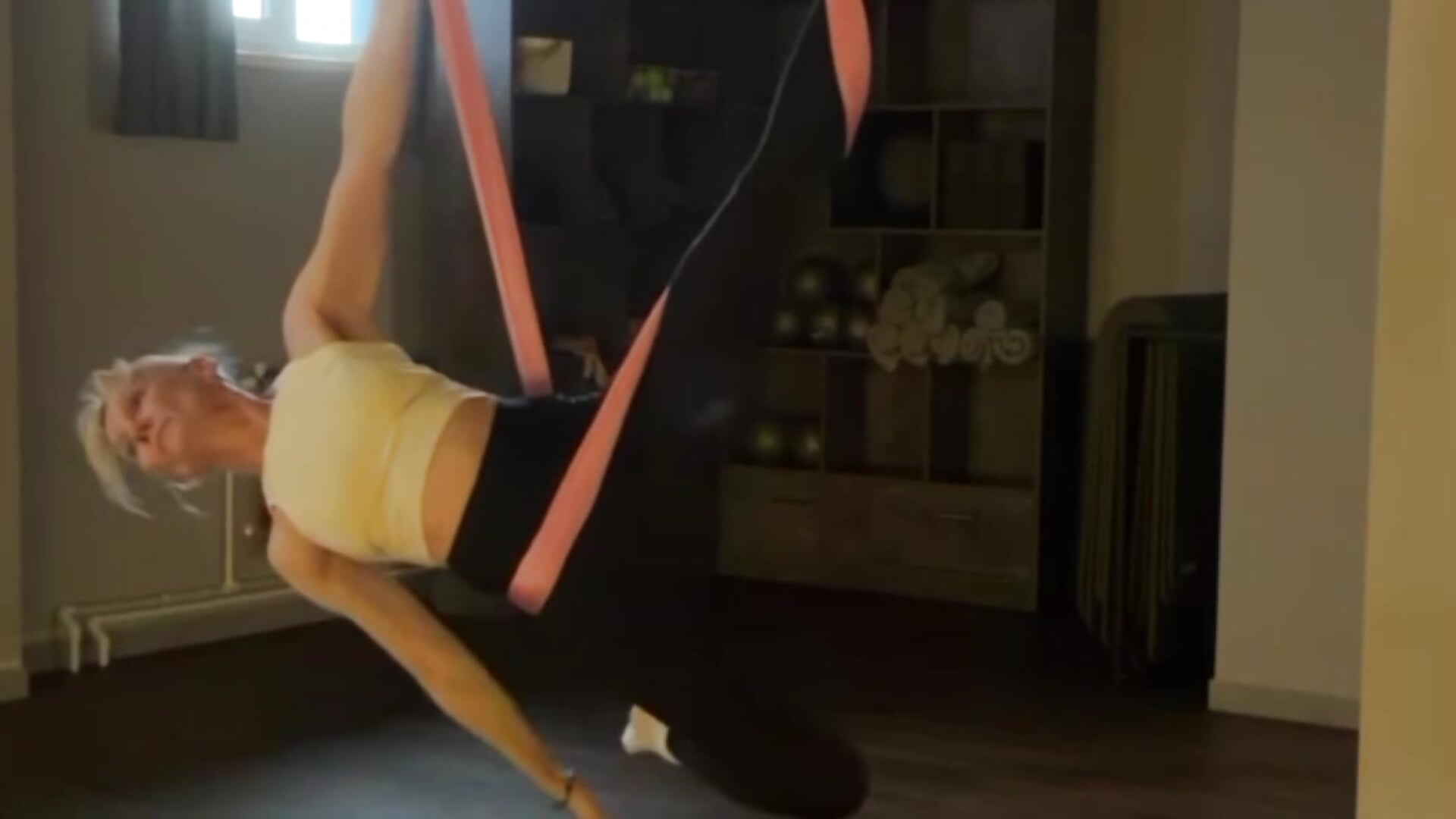 My favorite hobby. Dancing in a hammock.
