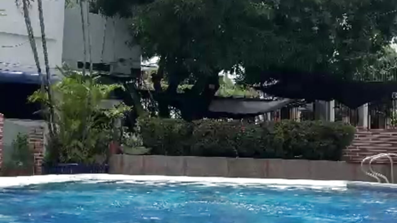 swimming in my house while they watch me
