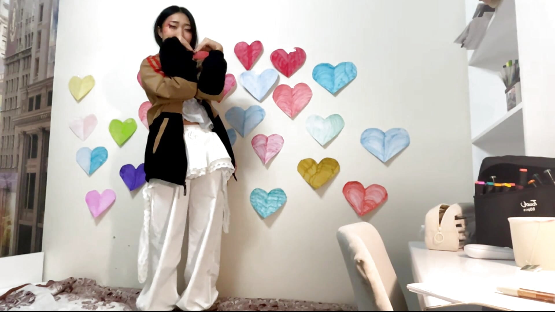 my wall of hearts ♡ - vídeo de la modelo de cam SweetMiaXO