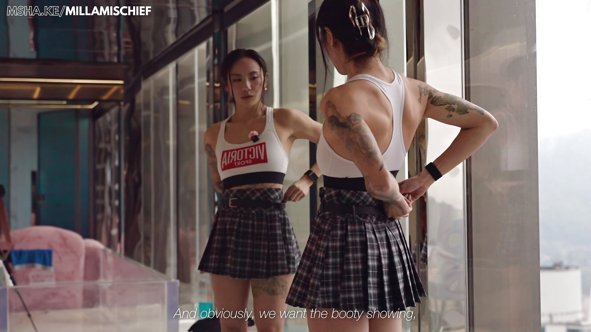 Mini skirts + Booty Shorts Try On Haul - วิดีโอโดย millamischief โมเดลแคม