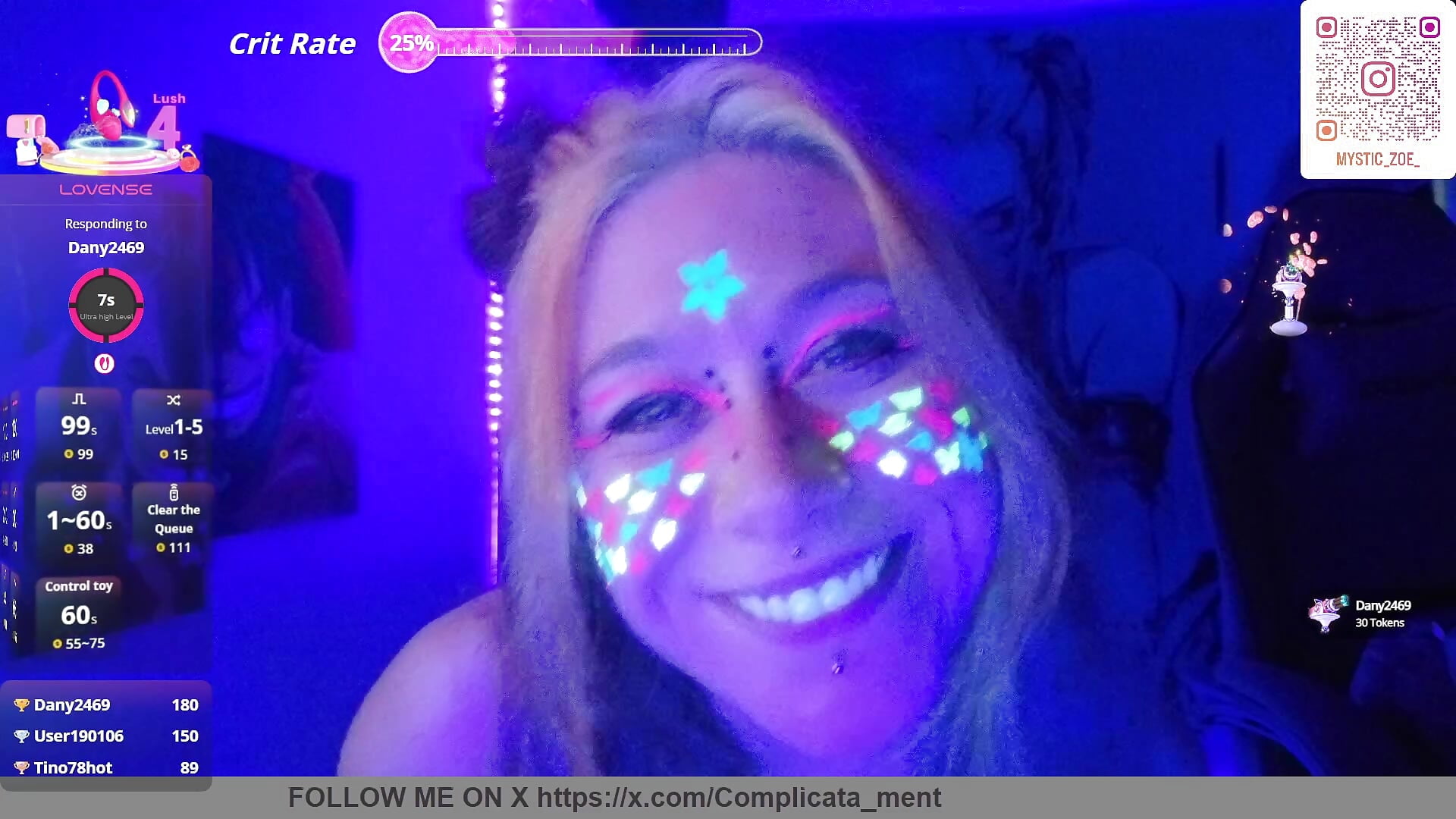 FLUO PARTY - video MysticZoe_ kameramallilta