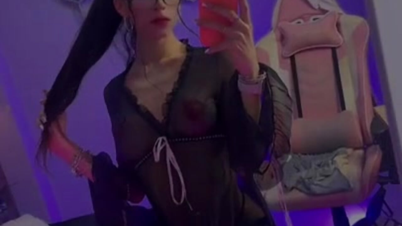 a black suit and a lot of transparency - video by kylliefox_ cam model