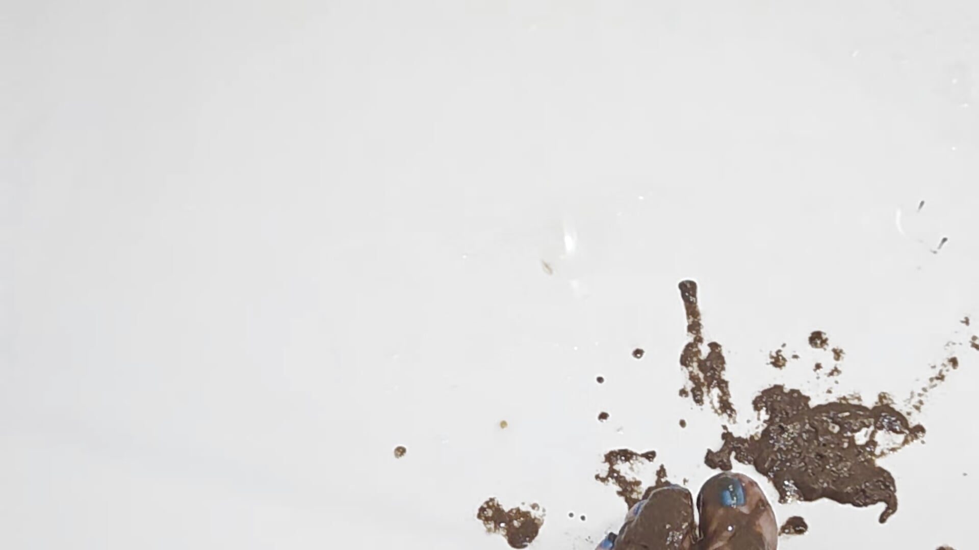 feet sploshing chocolate moose– BridgetBlueEyes kameramodell videója