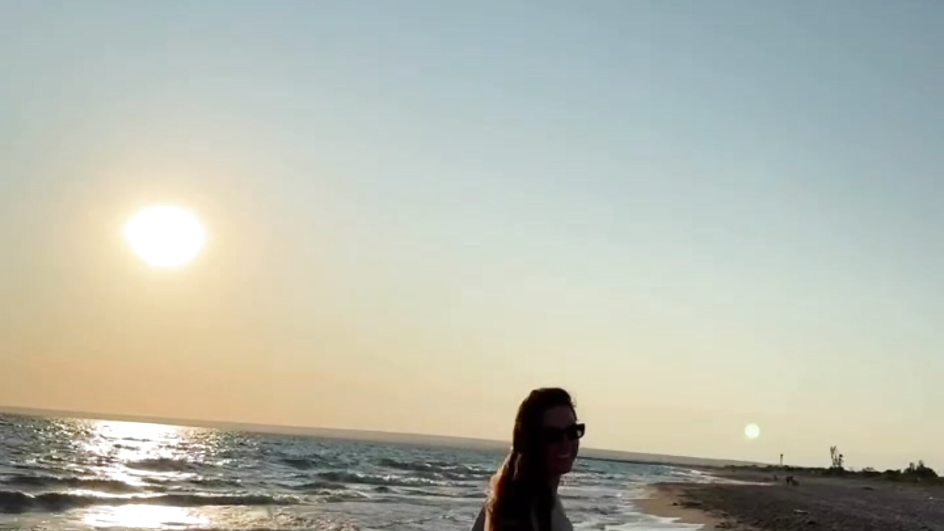 sunset on the beach