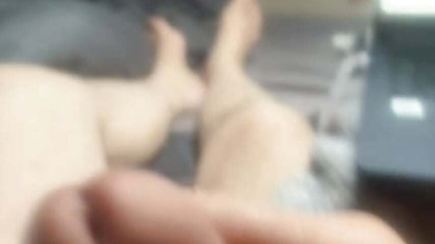 Wanking daddies cock close up