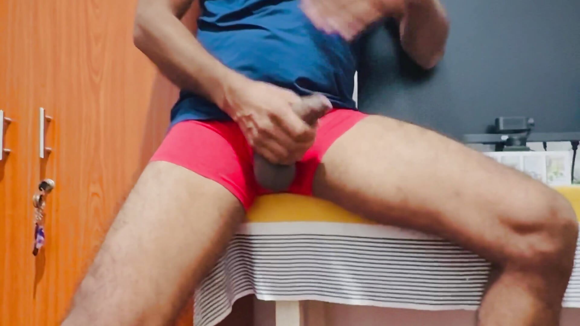 DADDY SOLO MASTURBATE WITH HARD DICK