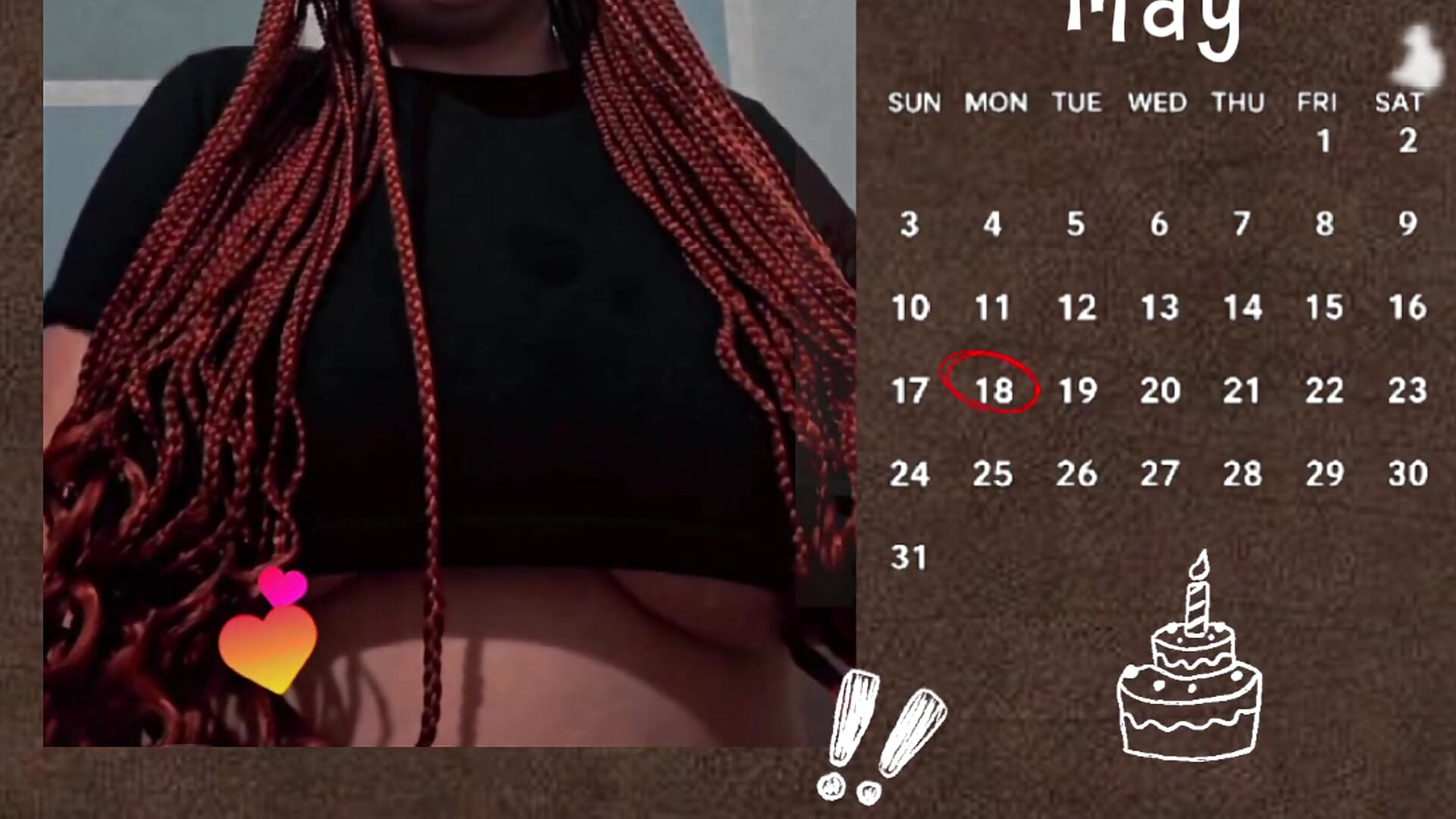 U are invited to birthday i hope to see u - video by Camilleturn18 cam model